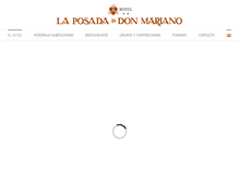Tablet Screenshot of hoteldonmariano.com